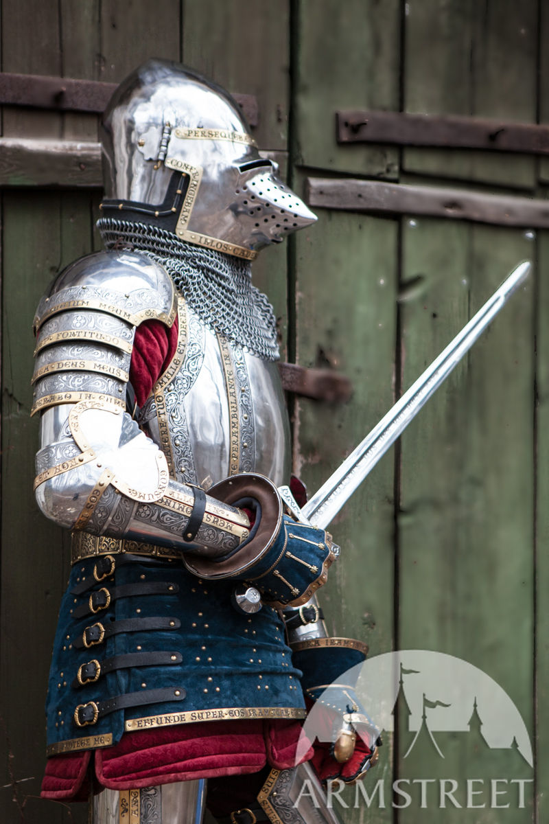 Medieval Western SCA Plate Armor Kit. Available in: stainless, dark