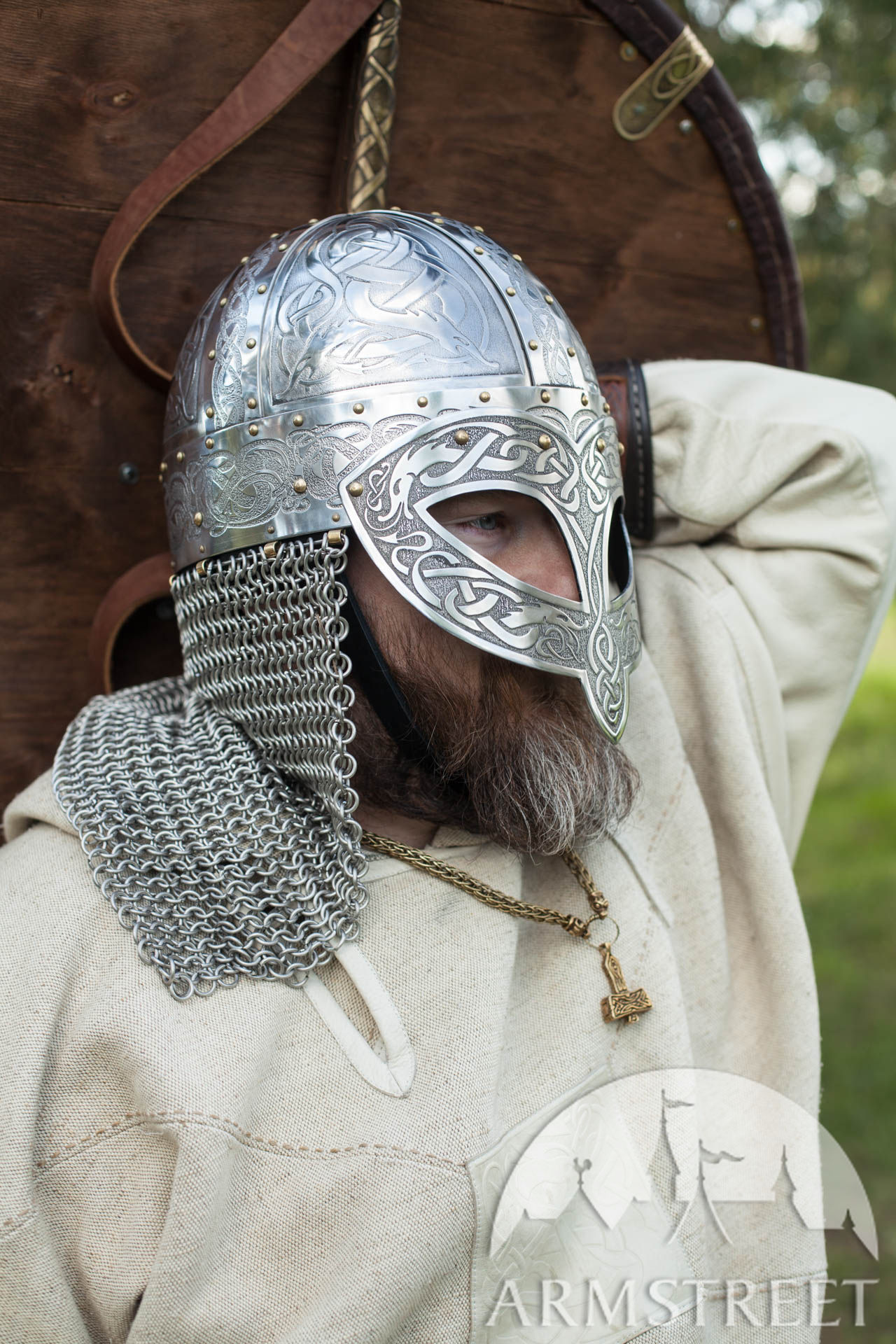 Exclusive Viking&#39;s Valsgaarde Stainless Steel Helm. Available in: stainless steel 16 ga 1.5 mm ...