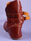 Medieval leather high boots shoes