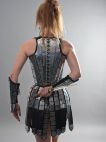 Lady-warrior fantasy armour corset and skirt
