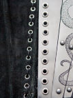 Lady-warrior armor corset lacing