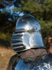 Medieval gothic bascinet helmet as part of Generation II ArmStreet's knight set