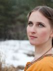 Medieval dark-ages travel dress and underdress