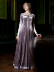 Exclusive medieval velvet dress with chemise