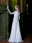 Exclusive medieval velvet dress with chemise