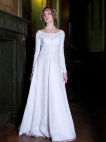 Exclusive medieval velvet dress with chemise