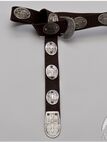 Medieval Armor Belt With Etched Steel Accents