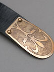 Medieval Armor Belt With Etched Steel Accents