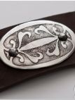 MEDIEVAL ARMOR BELT WITH ETCHED STEEL ACCENTS