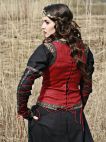 MEDIEVAL BLACK COTTON DRESS WITH BODICE WEST