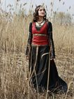 MEDIEVAL BLACK COTTON DRESS WITH BODICE WEST