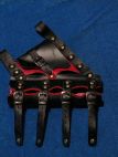MEDIEVAL BLACK LEATHER FROG