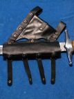 MEDIEVAL BLACK LEATHER FROG