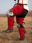 MEDIEVAL BRIGANDINE LEG ARMOR GREAVES KNEE COPS