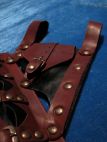 MEDIEVAL BROWN LEATHER FROG 