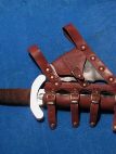 MEDIEVAL BROWN LEATHER FROG 