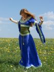 MEDIEVAL DRESS AND CORSET BELT 