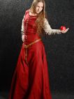 MEDIEVAL DRESS WITH DETACHABLE SLEEVES 