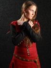 MEDIEVAL DRESS WITH DETACHABLE SLEEVES 
