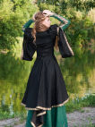 Medieval Fantasy Dress And Overcoat Set