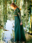 Medieval Fantasy Dress And Overcoat Set