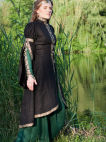 Medieval Fantasy Dress And Overcoat Set