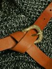 MEDIEVAL LEATHER BELT WITH MOLDED CLASP NORMAN X BIRKA