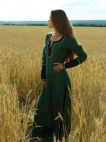 Medieval Long Flax Linen Lady Tunic