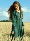 Medieval Long Flax Linen Lady Tunic