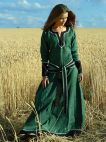 Medieval Long Flax Linen Lady Tunic