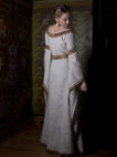 Medieval natural flax linen garb costume dress