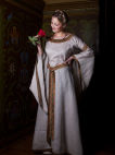 Medieval natural flax linen garb costume dress