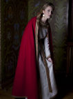 Medieval Fairy Tale Natural Linen tunic and wool cloak set
