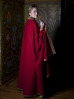 Medieval Fairy Tale Natural Linen tunic and wool cloak set