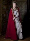 Medieval Fairy Tale Natural Linen tunic and wool cloak set