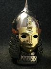 MEDIEVAL SLAVIC CONE HELMET WITH FACE-MASK VISOR