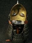 MEDIEVAL SLAVIC CONE HELMET WITH FACE-MASK VISOR