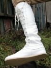Medieval boots white 