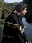 MEDIEVAL WOOL COAT TUNIC GARB - TAPPERT AND HOOD