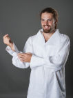 Renaissance Medieval White Flax Shirt