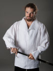 Renaissance Medieval White Flax Shirt