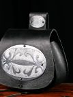 Medieval handmade armor belt, bag, frog and pouch set