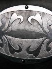 Handmade steel etching accent