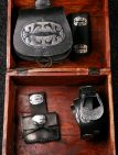 Medieval handmade armor belt, bag, frog and pouch set