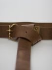 XIII-XIV CENTURY WESTERN EUROPE HANDMADE LEATHER BELT CASTING MOLDING REPRO
