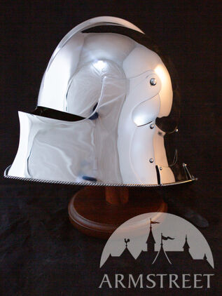 MEDIEVAL SALLET FUNCTIONAL ARMOR HELMET