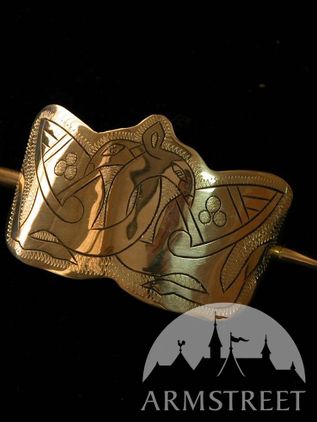 Handcoined Brass Medieval Clasp #1