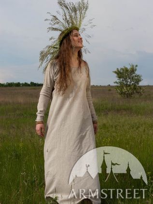 Light Flax Linen Medieval Underdress Chemise