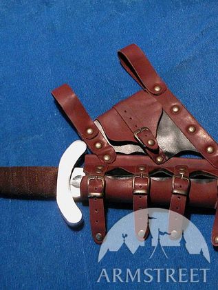 Medieval Brown Sword Leather Frog 