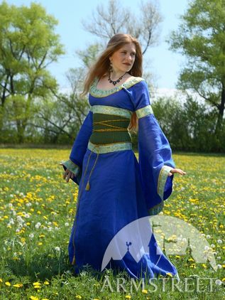 Medieval Dress And Corset Belt 